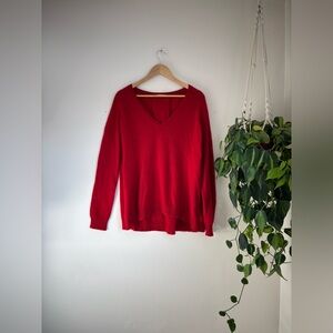 Rebecca Minkoff Cherry Red Cashmere Sweater